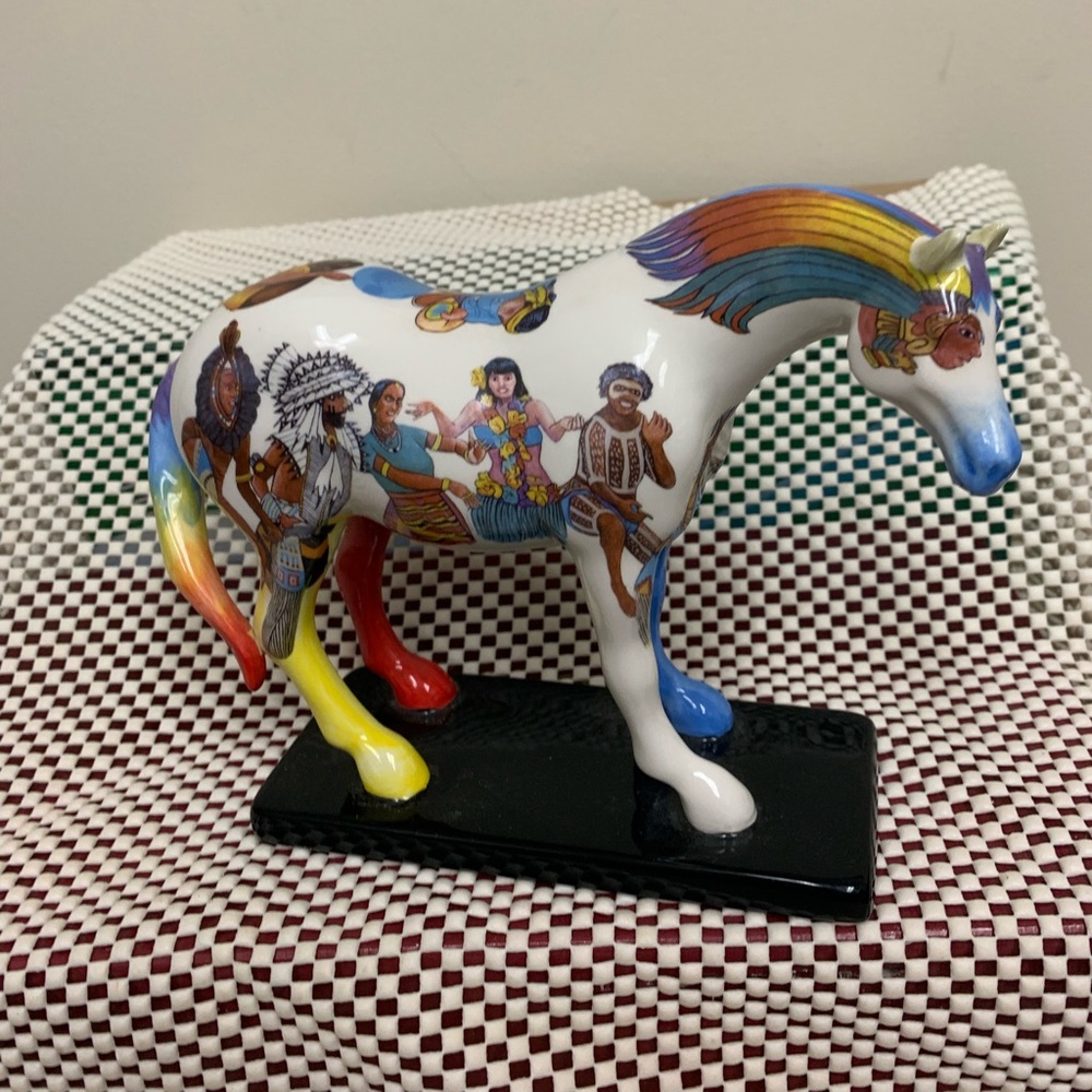 TRAIL OF THE PAINTED PONIES NATIVE PEOPLE'S FIGURINE